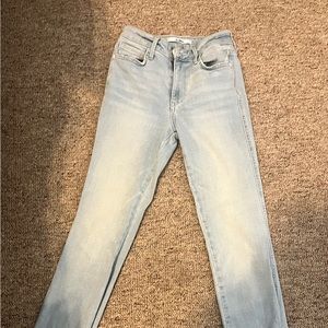 Sam Edelman lightwash high rise cropped boot cut denim in size 25. Good stretch
